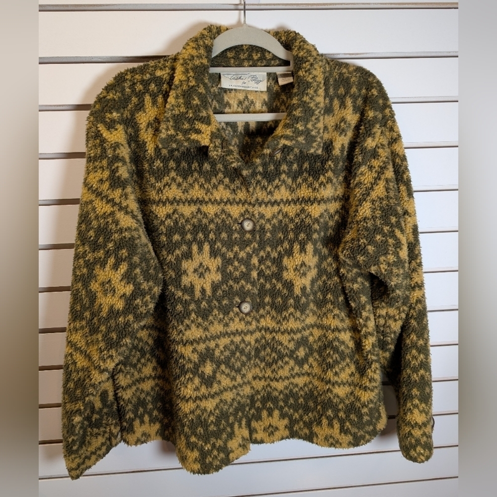Tasha Polizzi (T.P. Saddleblanket & Co) western button down fleece jacket Medium